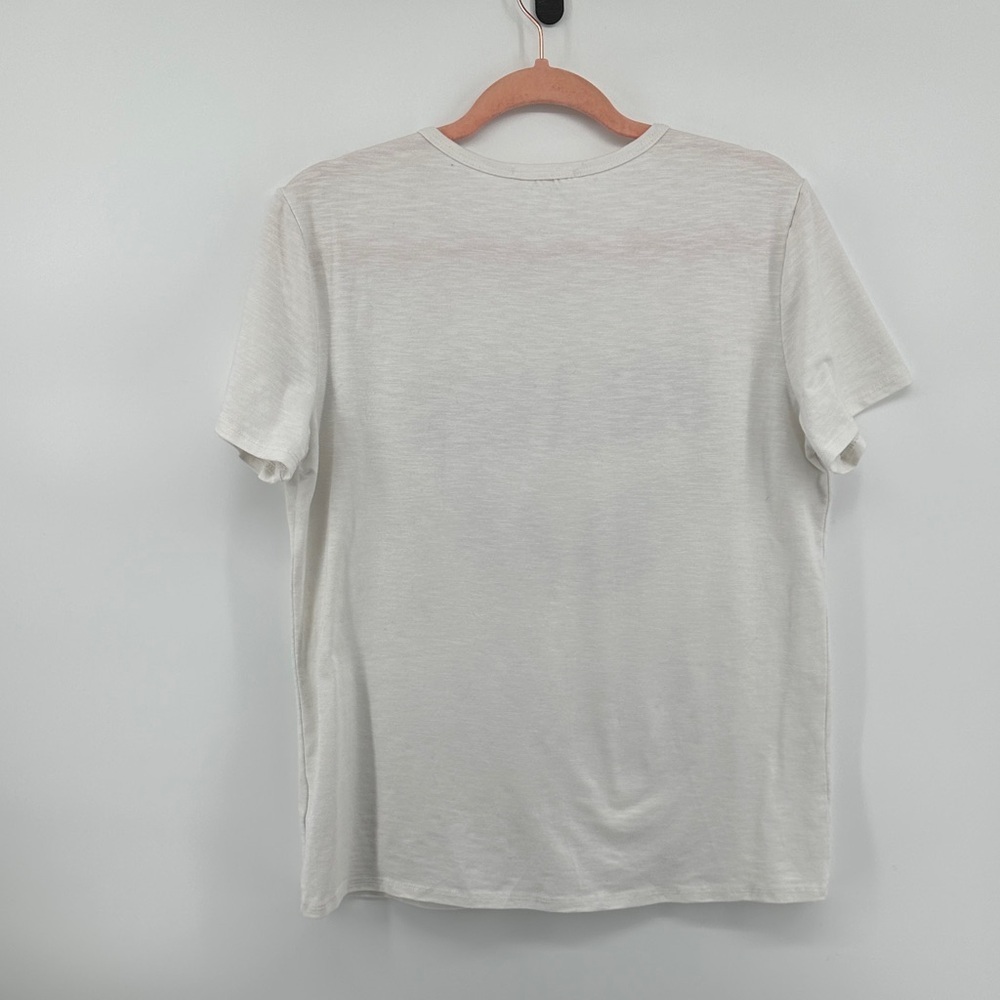 Promesa Boho Graphic Tee Streetwear Indie Wings White Short Sleeve Tee SzM - Picture 7 of 15